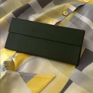 Longchamp Forest Green Sunglasses Case